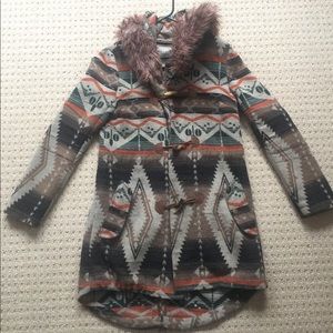Bb Dakota Tribal Print Coat